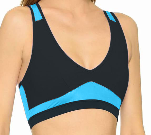 Trapeze Bra Top : Turquoise