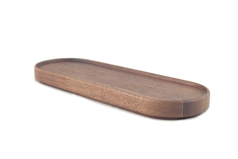 Hasami Walnut Wood Tray  3 3/8 x 10