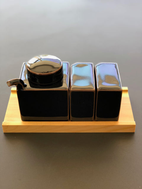 Condiment Set with Tray