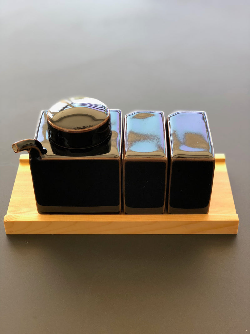 Condiment Set with Tray