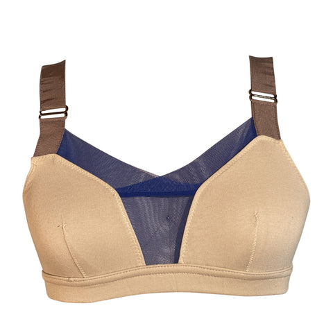 B Bra: Alabaster and Blue