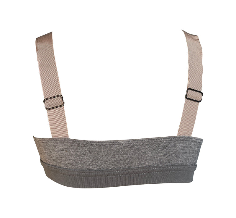 B Bra "Upcycle": Heather Grey/ Mint