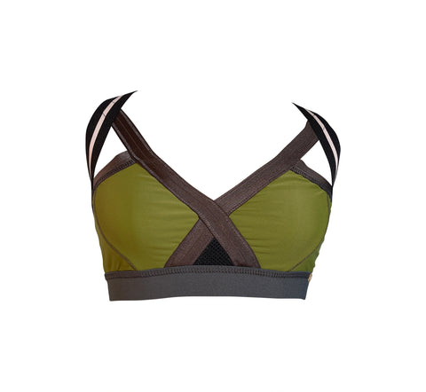 Insertion Bra W: Moss