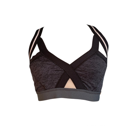 Insertion Bra W: Charcoal Marl