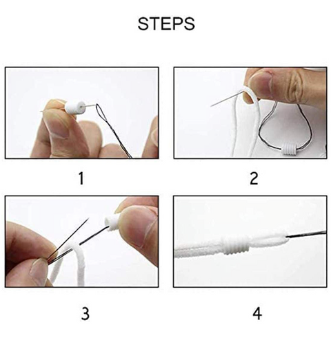 Silicone Toggles / Cord Lock to Adjust Length for Ear Loop and Elastics Around Head Masks