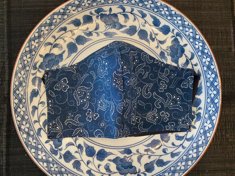 Japanese Yukata Mask (Indigo)