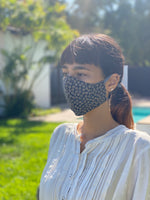 Japanese Cotton Mask (Navy Sakura)