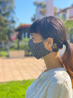 Japanese Cotton Mask (Navy Sakura)