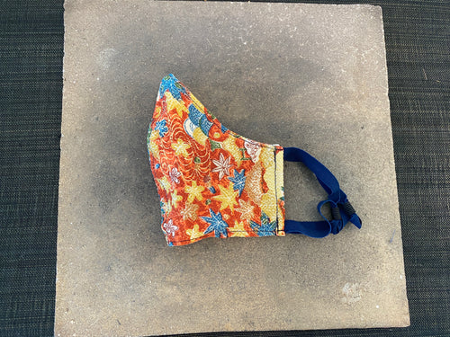 Japanese Vintage Kimono Mask Katazome (Momiji)