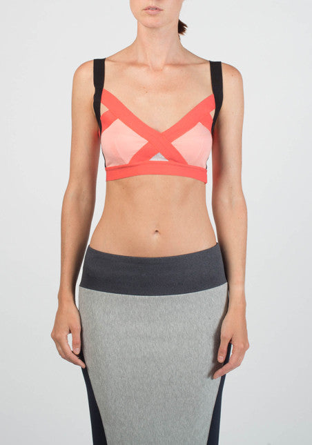 Neo Insertion Bra W: Fluoro Coral