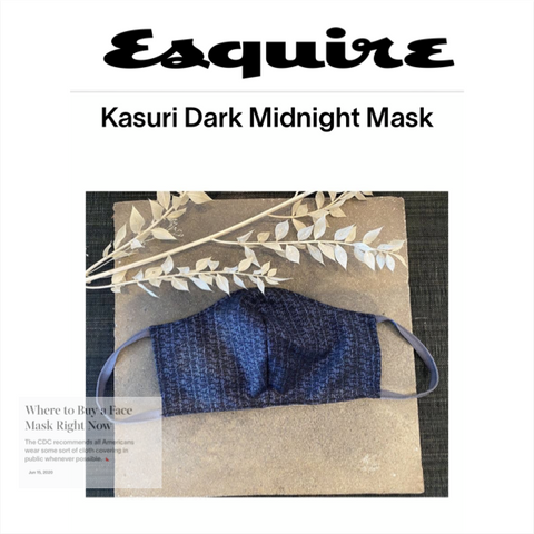 Kasuri Silver Black Mask