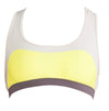 Convexity Swim & Workout Bra Top: Lemon Lime