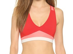 Trapeze Bra Top: Fiery Red