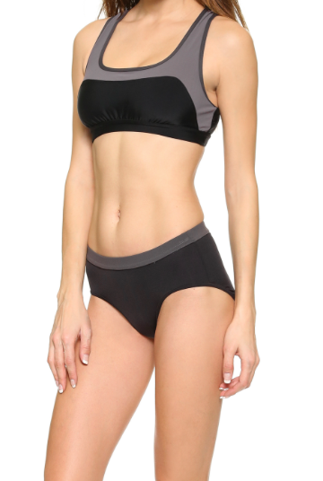 Convexity Top for Swim & Workout: Eggplant