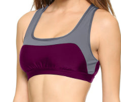 Convexity Top for Swim & Workout: Eggplant