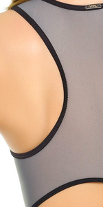 Glide One Piece Suit: Eggplant Print x Black