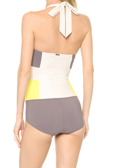 Bandage Swim Suit: Sunshot Lemon Lime