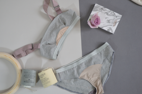 Convex Sleep Bra: Grey