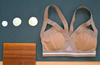 Insertion Bra W: Nude with White Stripe