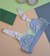 B Bra "Upcycle": Heather Grey/ Mint