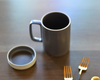 Hasami Black Mug Cup 15 oz