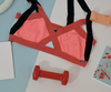 Neo Insertion Bra W: Fluoro Coral