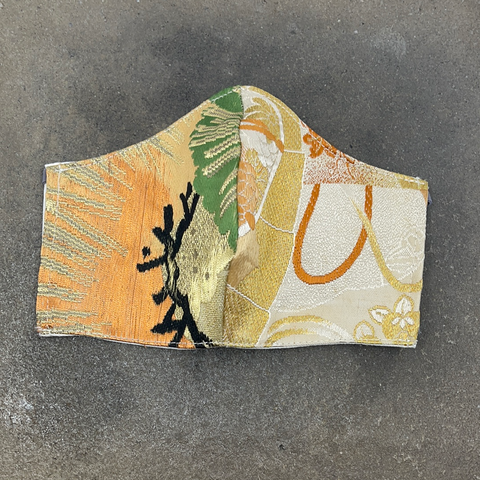 Japanese Vintage Silk Maruobi Mask (7 matsu)