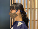 Japanese Vintage Kimono Mask (Cha Igeta)