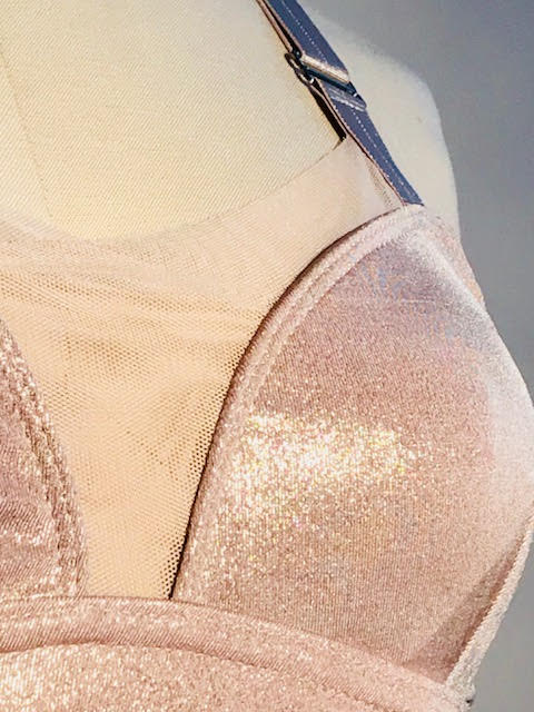 B Bra: Nude Sparkle